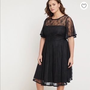 Jason Wu/Eloquii Black Lace Fit&Flare Dress NWT 28
